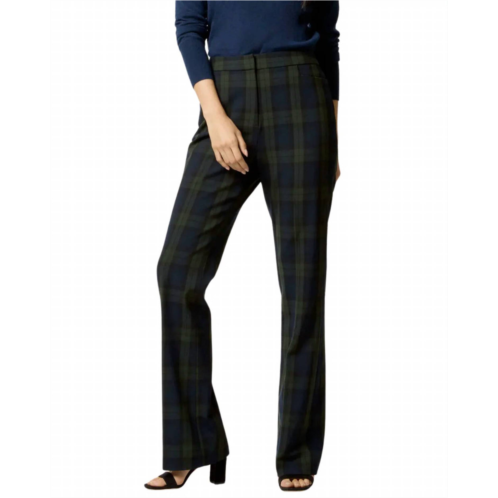 Ann Mashburn norah flare pants in blackwatch stretch twill