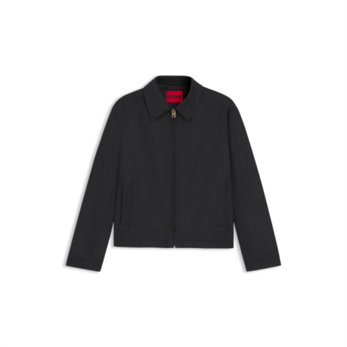 HUGO regular-fit jacket in stretch cotton