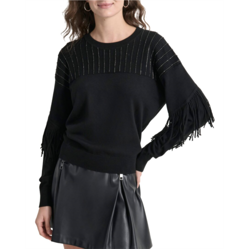 DKNY fringe sweater