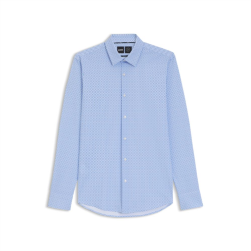 BOSS printed slim-fit shirt in performance-stretch jersey