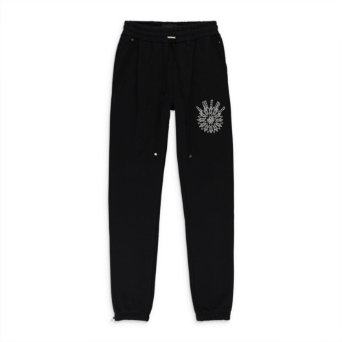 Amiri crystal stick poke black sweatpants