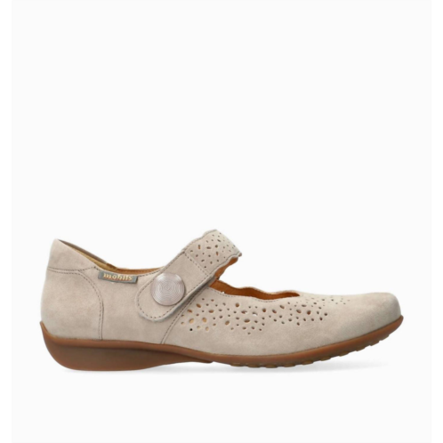 MEPHISTO womens fabienne hand made mary jane shoes in taupe