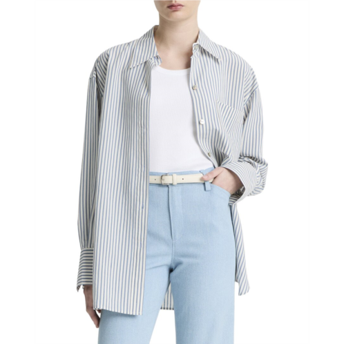 Vince furrow stripe button down shirt