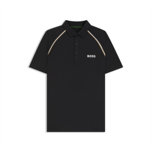 BOSS active slim-fit polo shirt with odor control