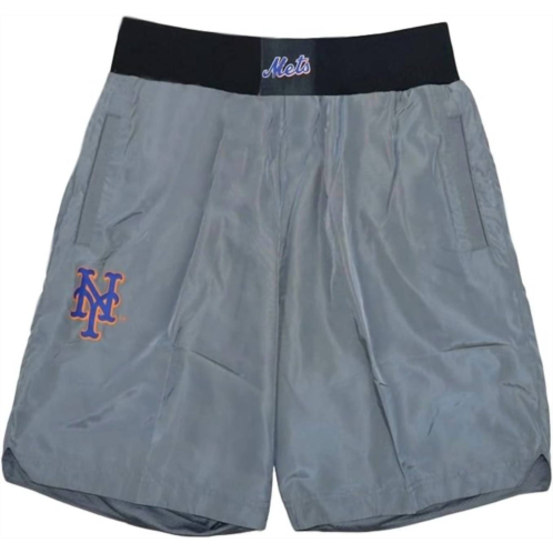 Mitchell & Ness mens mlb baseball cooperstown collection insignia new york mets shorts in grey