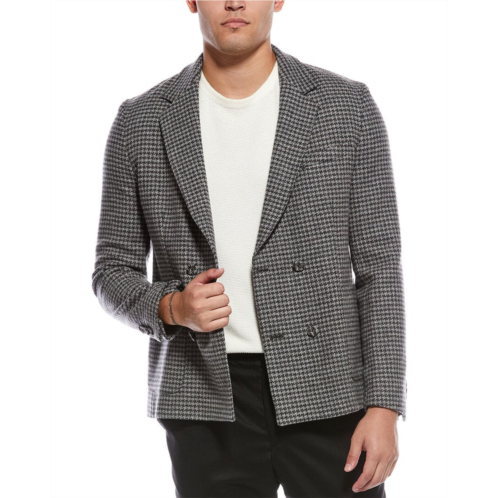 Officine Generale leon houndstooth wool coat