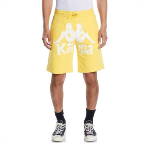 Kappa authentic anjuan shorts in yellow