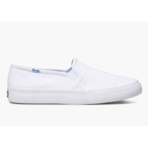 Keds womens double decker canvas shoe in white