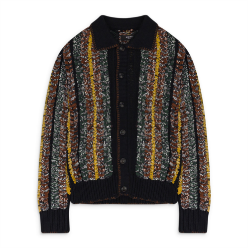 Amiri black braided bandana button-up shirts