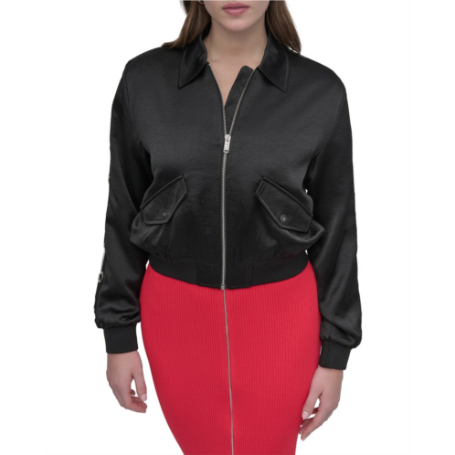 DKNY logo bomber jacket