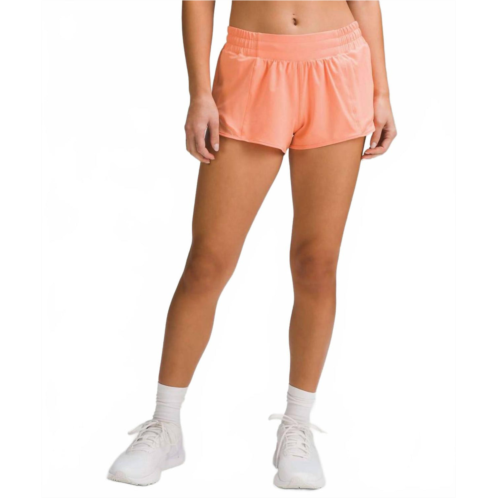 Lululemon womens hotty hot low rise short in coral