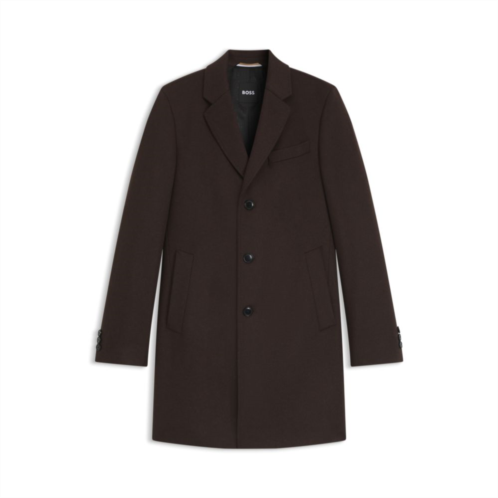 BOSS wool-cashmere coat in a slim fit