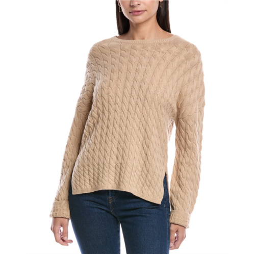 Theory karina cable wool & cashmere-blend sweater