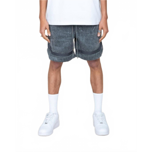 EPTM mohair basketball shorts in charcoal