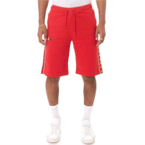 Kappa banda cagway shorts in red/yellow-blue/white