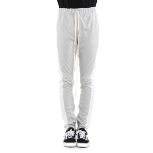 EPTM mens track pant in grey/white