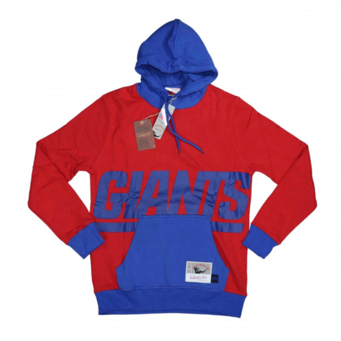 Mitchell & Ness mens new york giants nfl throwbacks hoodie sweatshirt in red/blue