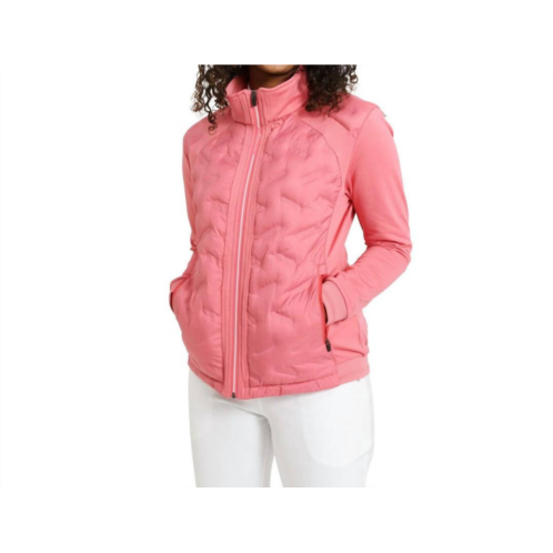 Abacus Sportswear US portrush full-zip hybrid jacket in lipstick