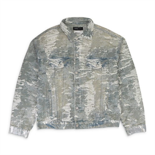 Purple Brand jacquard jacket vintage indigo denim jackets