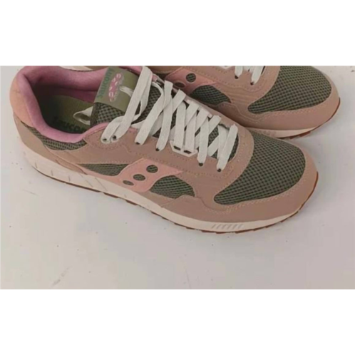 SAUCONY womens shadow 5000 mushroom low top sneakers in tan/olive