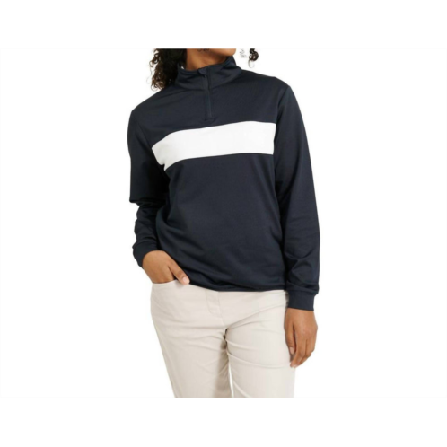 Abacus Sportswear US club midlayer turtle neck jacket in navy