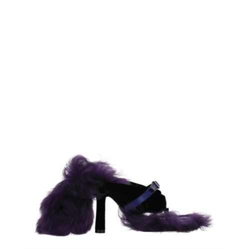 Burberry step post heel sandals