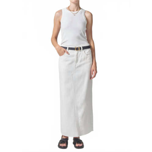 Citizens of Humanity circolo reworked maxi skirt in cannoli