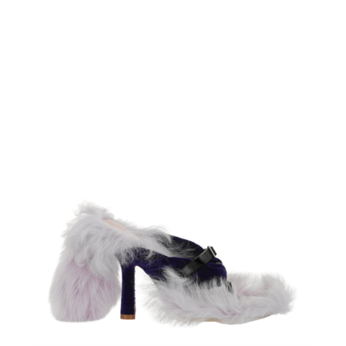 Burberry step post heel sandals