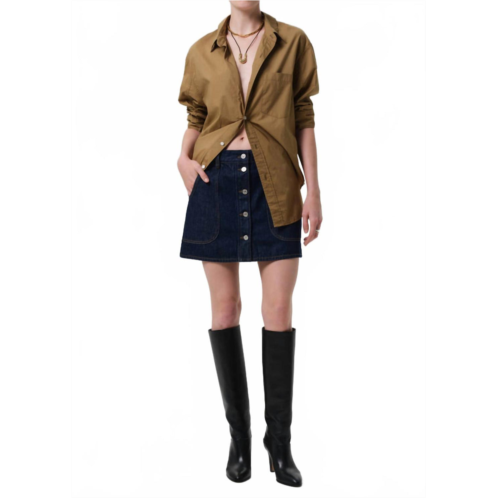 Citizens of Humanity curved pocket mini skirt in amherst