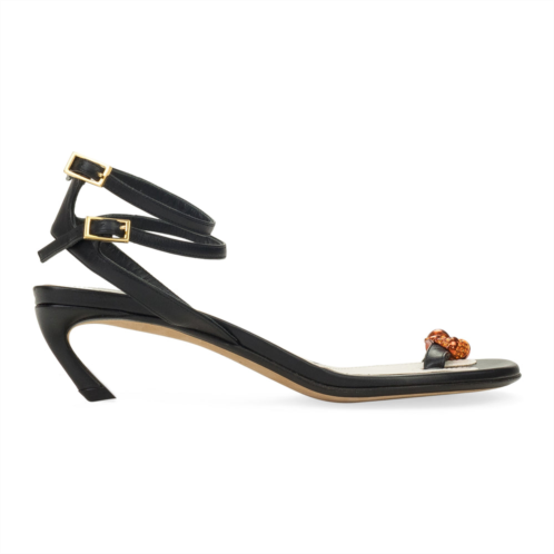 Lanvin black 45mm swing sandal-melodie jewel pumps