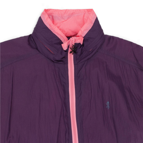 Opening Ceremony eggplant color blocked nylon purple/pink jacket