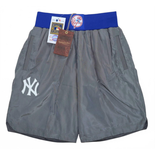 Mitchell & Ness mens mlb baseball cooperstown collection insignia new york yankees shorts in grey