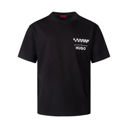 Hugo Boss hugo mens drallie race car print short sleeve t-shirt black