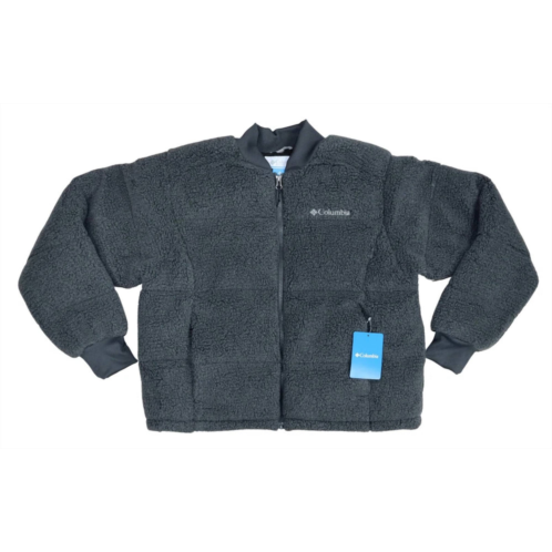 Columbia womens full zip insulated faux sherpa fleece in shark