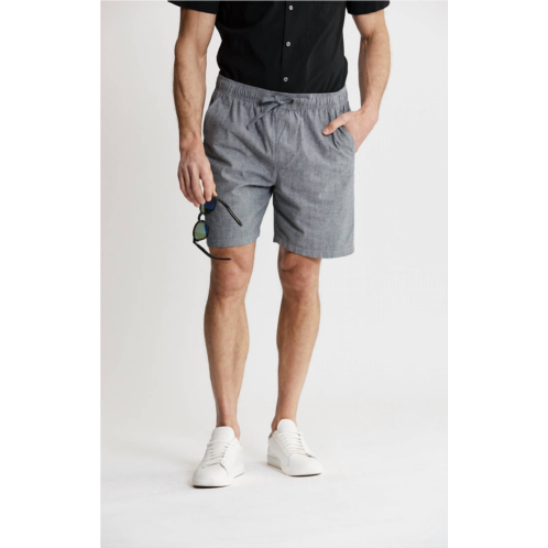 JACHS NEW YORK chambray pull on short in grey