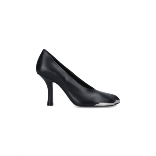 Burberry duck pointed toe pumps black