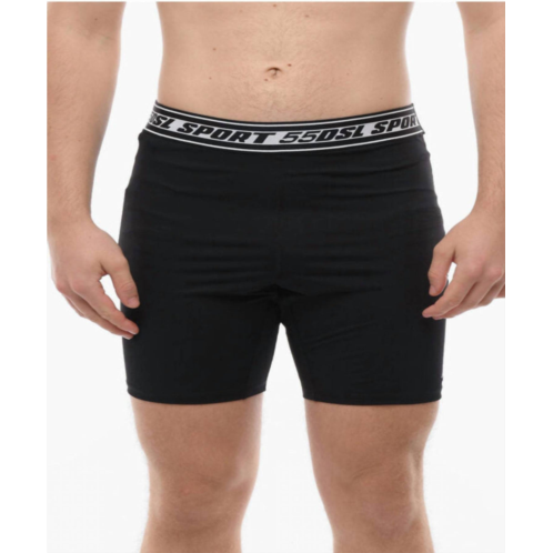 DIESEL sport sprant bike shorts in black