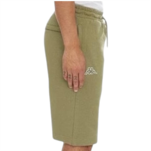 Kappa logo fleece mabok shorts in olive