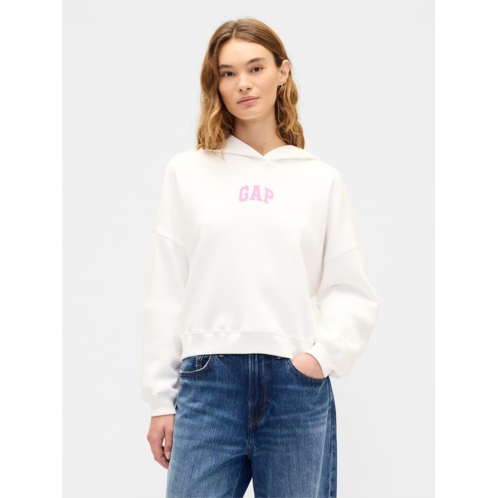 Relaxed Gap Mini-Logo Cropped Hoodie