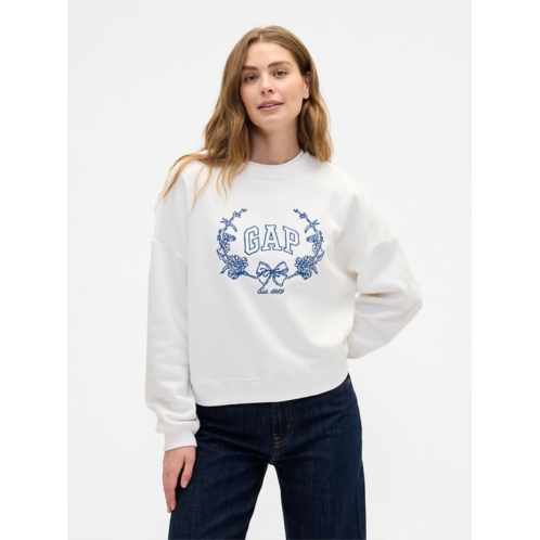 Oversized Wedge Gap Logo Sweatshirt