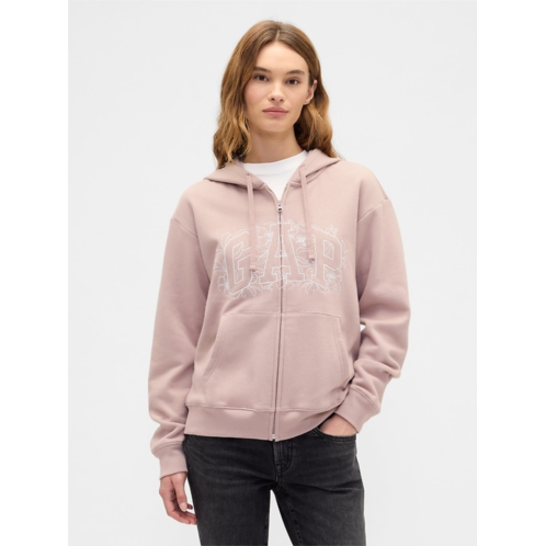 Relaxed Gap Logo Zip Hoodie