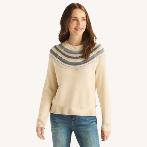 Nautica womens striped crewneck sweater