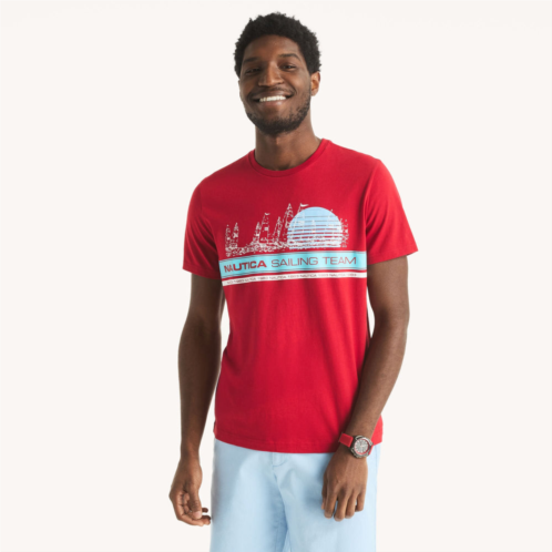 Nautica mens sailing team graphic t-shirt