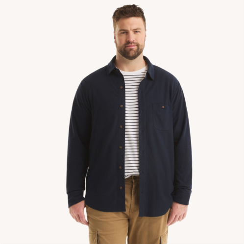 Nautica mens big & tall long-sleeve button-down polo