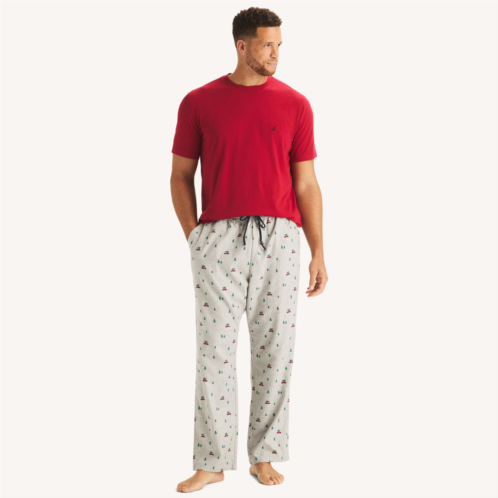 Nautica mens big & tall printed pajama pant set