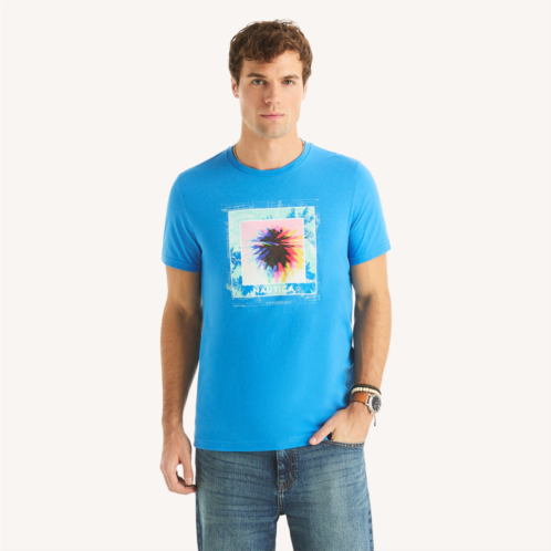 Nautica mens neon palm tree graphic t-shirt