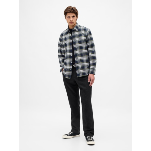 Gap Wool-Blend Relaxed Straight Trousers