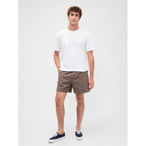 Gap 5.5 Linen-Blend Relaxed Shorts