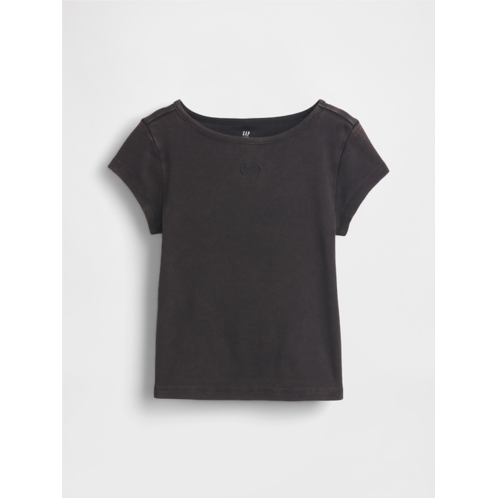 Gap Kids Cap-Sleeve Fitted T-Shirt