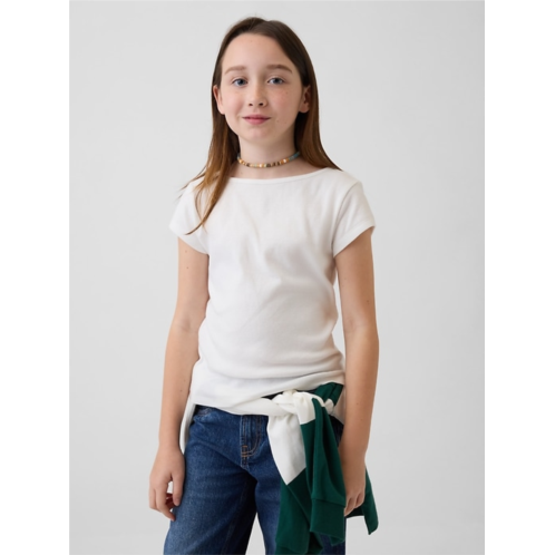 Gap Kids Cap-Sleeve Fitted T-Shirt
